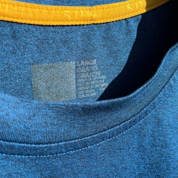 Men's 5.11 Tactical Shirt Blue Solid LS L Rash Guard Active Breath Gym Surf Pool - Picture 8 of 10